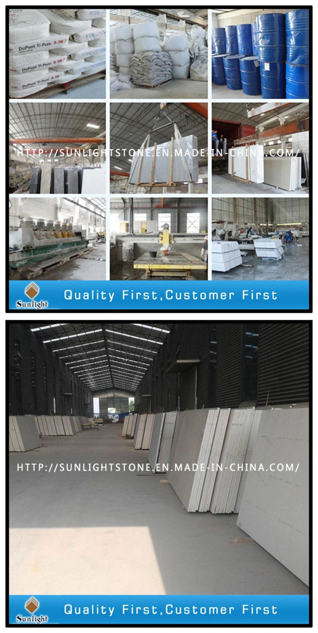 High Quality Pure Color/Sparkles Artificial Quartz Stone Slabs/Quartz Producer