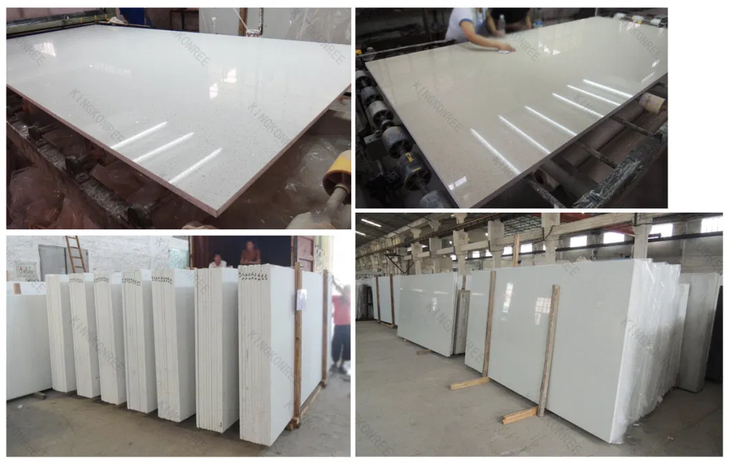 Kingkonree Carrara Quartz Stone Engineered Quartz Stone Slabs